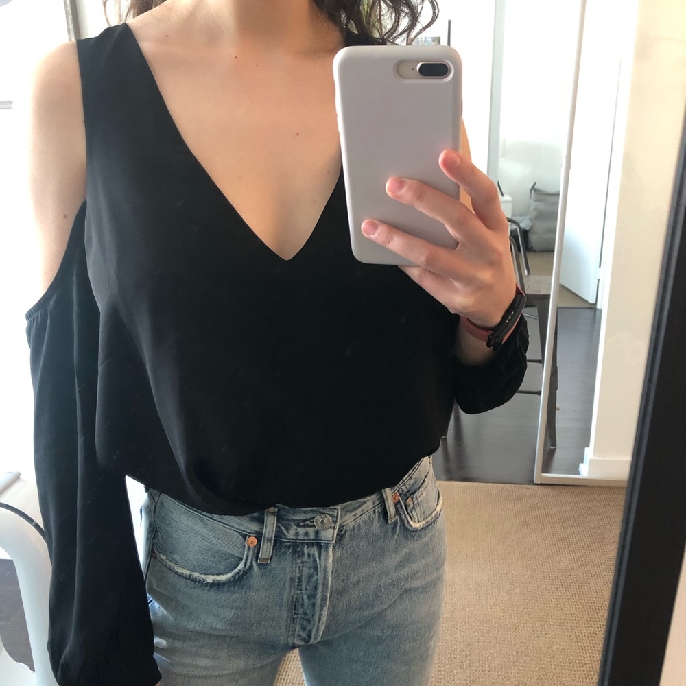 Tobi Cold Shoulder Blouse - Size Small